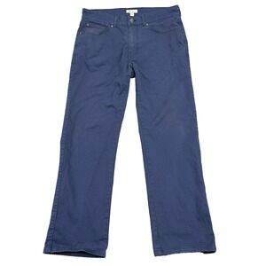 Peter Millar Pants Mens 33 Sateen Blue Golf Stretch 5-Pocket Straight MF17B93
